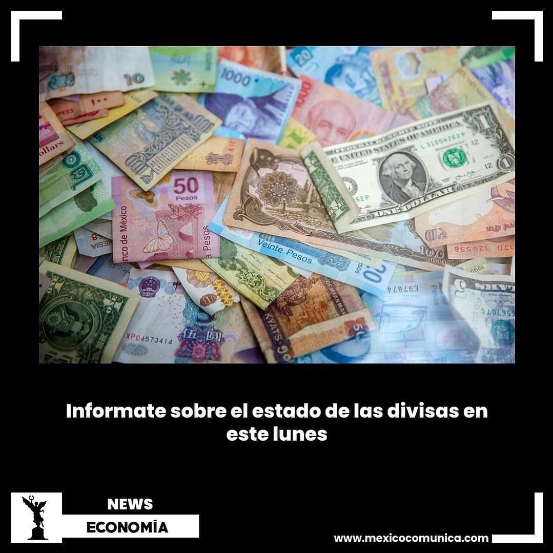 ✅ℹ️| Este lunes las divisas se encuentran de la siguiente forma: 

El Dólar Estadounidense se encuentra en los 18.61 MXN 💵
La Libra Esterlina en 25.21 MXN 💷
El Euro 21.80 MXN 💶

#MéxicoComunica #Divisas #México #lunes #Euro #Dolar #Libra  #TipodeCambio #TipoDeCambio