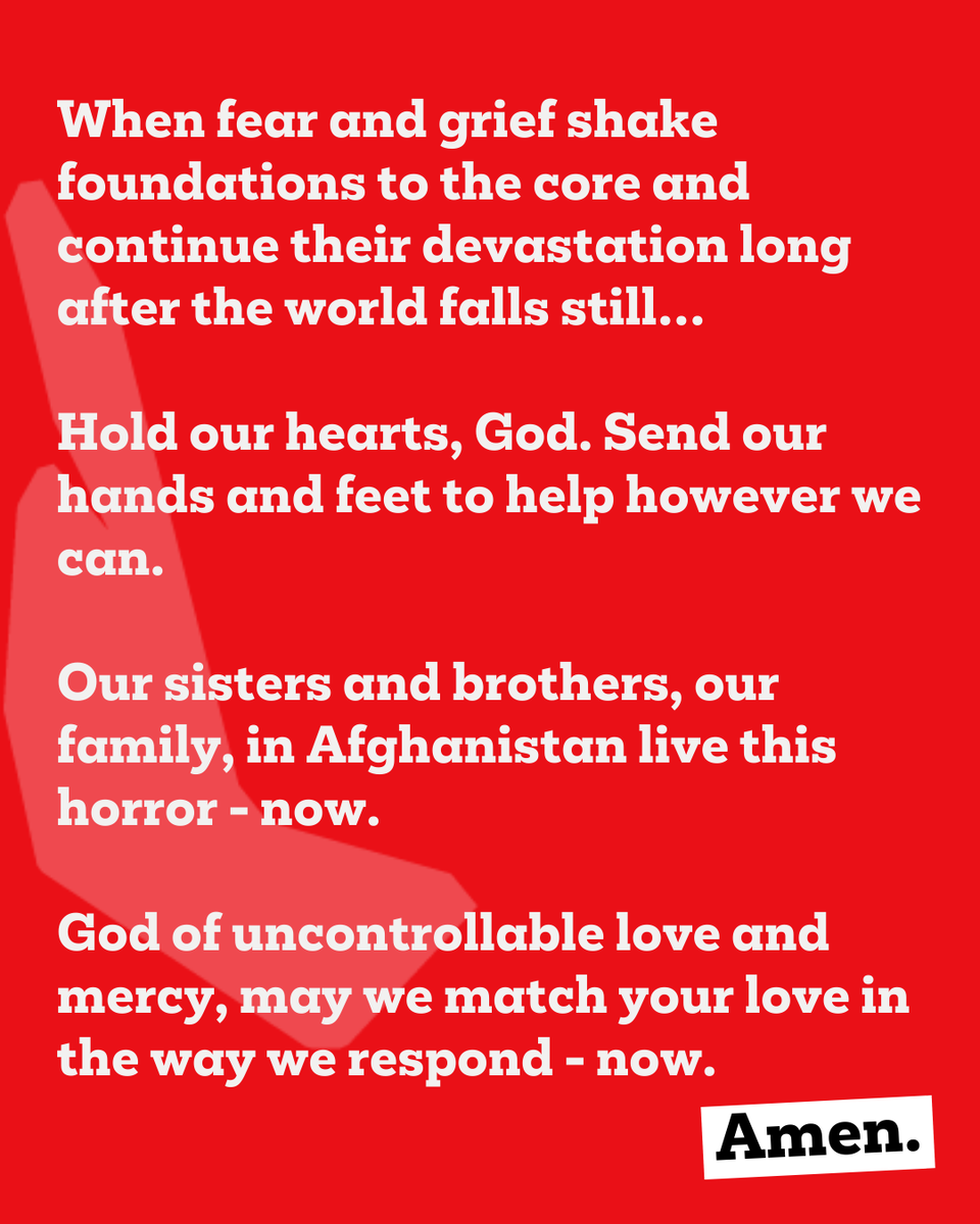 christian_aid's tweet photo. Our thoughts &amp; prayers are with our colleagues &amp; all the people affected by the earthquake in #Afghanistan.

A 6.1 magnitude earthquake that struck eastern &amp; rural Afghanistan—&amp; shook buildings from Kabul to Pakistan's capital Islamabad—which has killed more than 800 people. https://t.co/4x2c9TXEYB