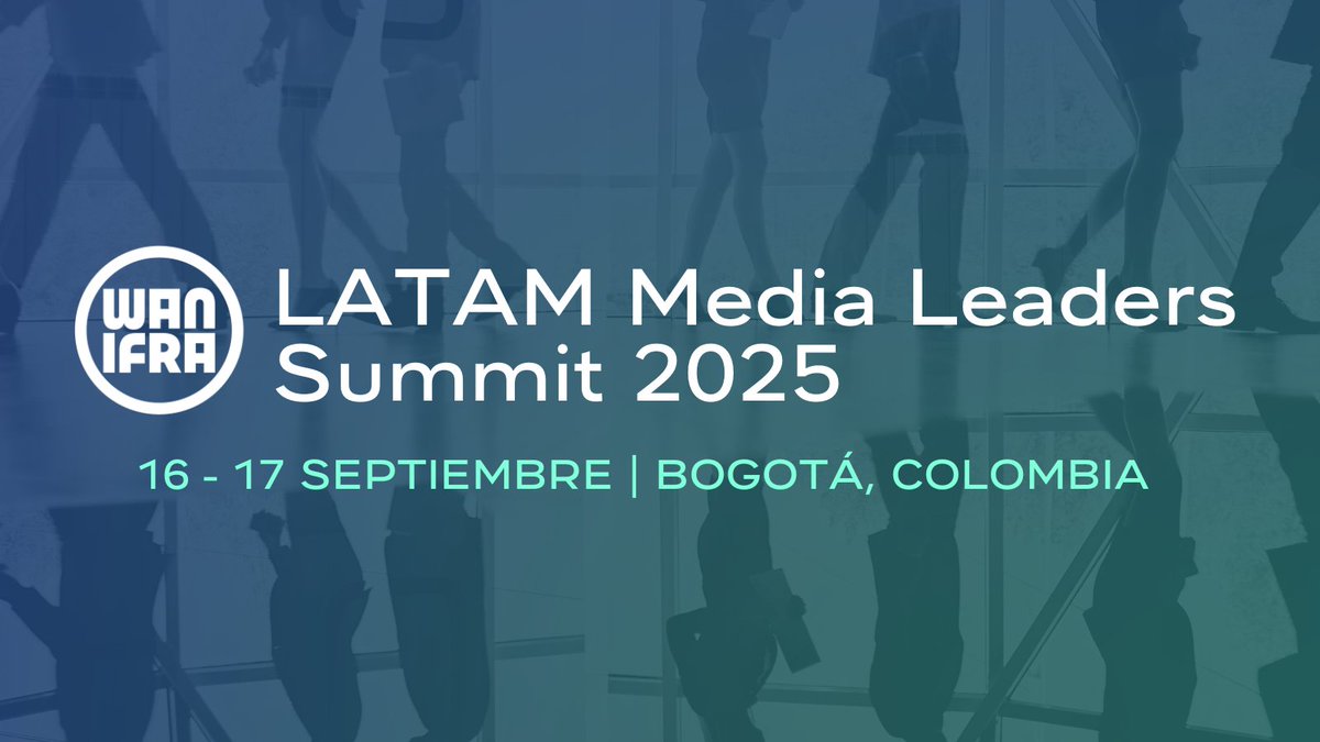 📣 ¡Vuelve el LATAM Media Leaders Summit de <a href="/wanifraLATAM/">WAN-IFRA LATAM</a>! #LMLS2025

El 16 y 17 de septiembre, Bogotá se convertirá nuevamente en el punto de encuentro estratégico para quienes marcan el rumbo de la industria periodística en la región 👇