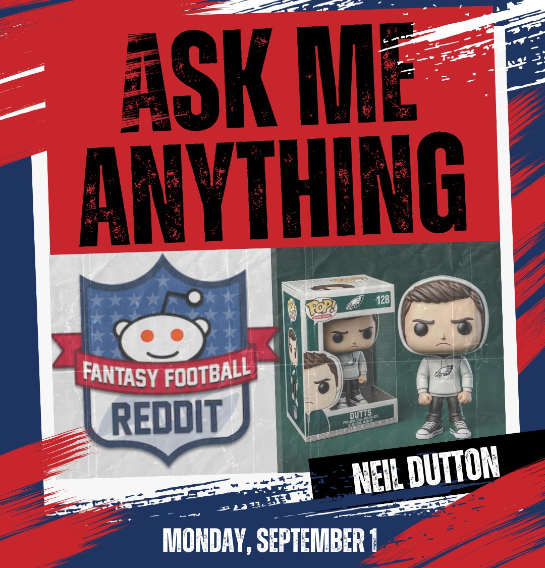 RedditFFMod's tweet photo. It's Labor Day, but today @ndutton13 is putting in the work as #AMAugust comes to a close!

Stop by if you've got a draft left, or if you need week 1 advice.

The AMA is live now! https://t.co/cFSl7qgoOB