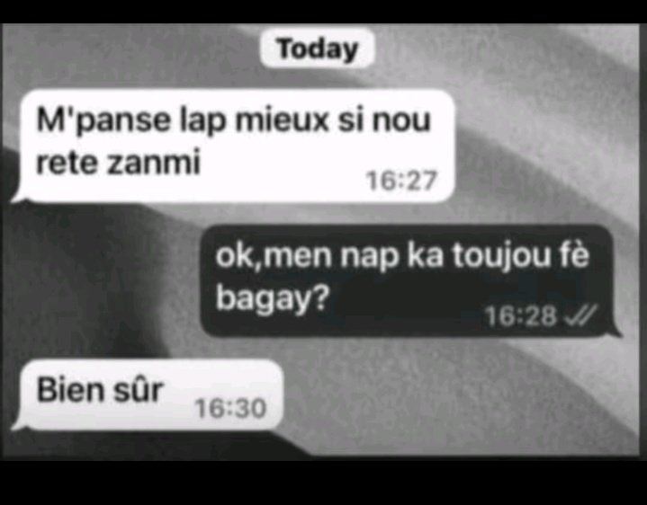 Ti zanmi de ouf sa yo... 😍