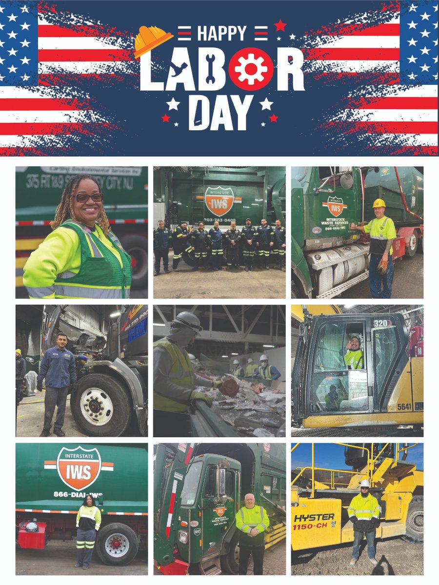 To all our dedicated employees who work tirelessly to keep our communities clean and safe, Happy Labor Day!
#InterstateWaste #InterstateWasteServices #ActionEnvironmental #ActionCarting #LaborDay #HardWork #LaborDay2025 #SanitationStrong #AmericanWorkers #Sustainability