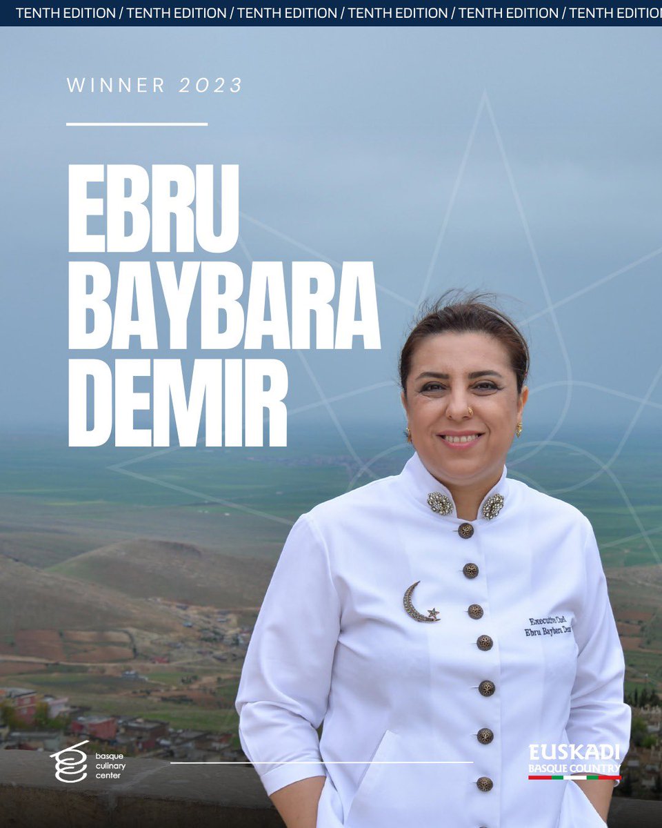 EbruBaybara's tweet photo. Chef @ebrubaybarademir deserved the BCWP 2023 for using gastronomy as a tool for integration 🤝.
#BCWP2025 #BCWP25 #foodforchange #transformingsociety #transformingsocietythroughgastronomy #10thedition #bculinary #euskadibasquecountry #BCWP #euskadi #basquecountry
@bculinary https://t.co/AhXe9SRBWy