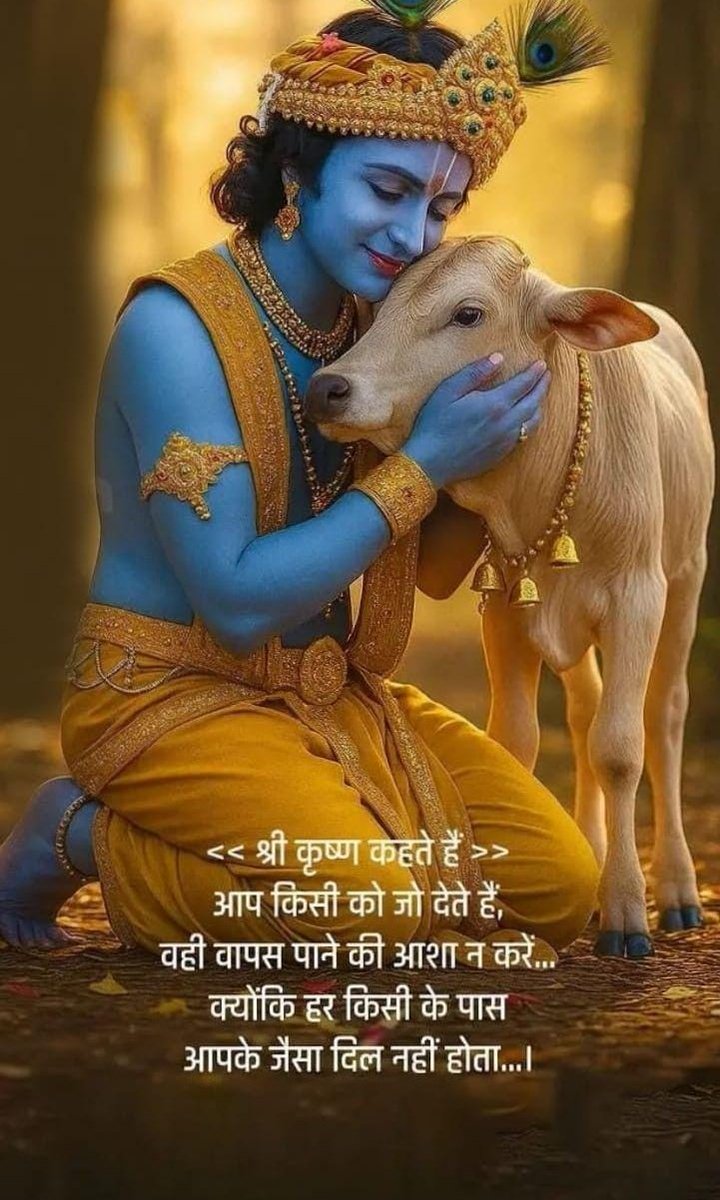 श्री कृष्ण कहते हैं कि...
"आप जो किसी को देते हो,
वो वापस पाने की उम्मीद ना करें..
क्योंकि हर कोई आपकी तरह दरियादिल नहीं हो सकता..."ll
#radhekrishna #Radhe