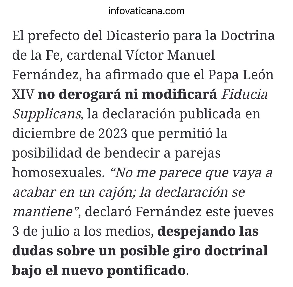 termopilense's tweet image. «Durante la Misa he sentido fuerte la presencia espiritual del Papa Francisco que desde el cielo nos acompaña.»

— León XIV

#Fiducia #continuidadperoconmuceta