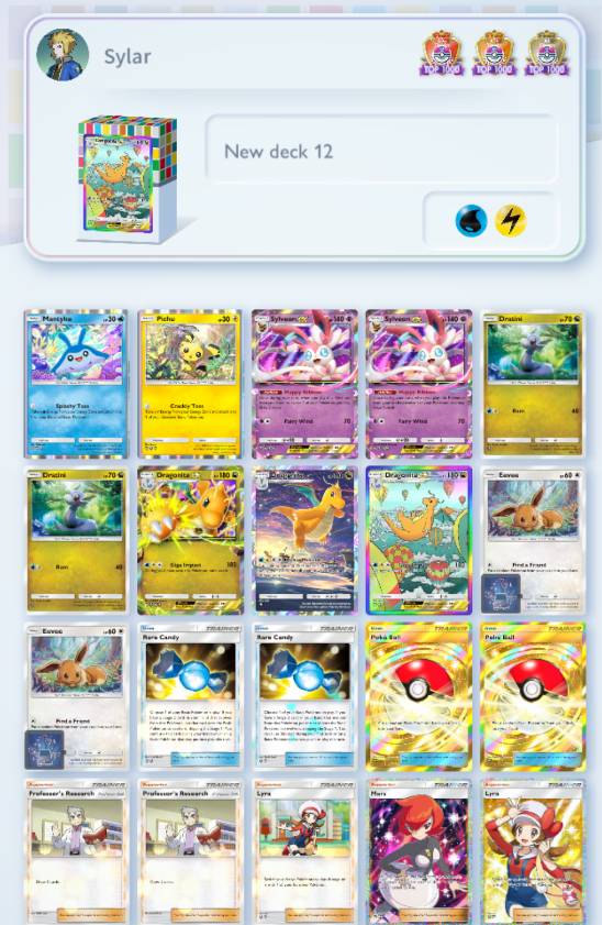 Ended up 33/278 in yesterdays Back to school BASH
tournament with a fun Dragonite deck
#PokemonTCGPocket #ポケポケ #ポケポケデッキ紹介