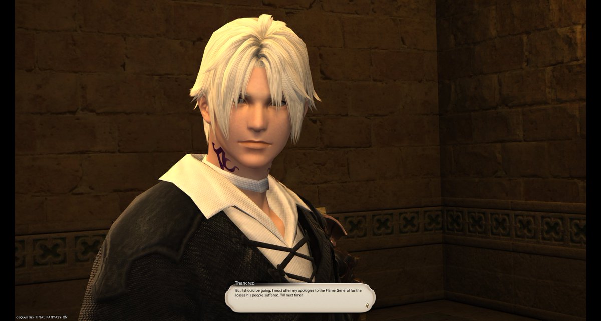 My EU alt finished this part last week, and this scene reminds me of when I started in March 2020, somehow deciding to take a screenshot of him, not knowing what drove me.
While I won't stop weeping for his now lost face, I still harbour great love for our Scion rogue.