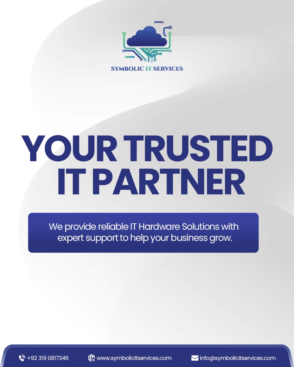 symbolic_it_svc's tweet image. Boost your business with reliable IT Hardware Solutions — from servers to lifecycle management. Symbolic IT Services is your trusted IT partner.
🌐 symbolicitservices.com | 📩 info@symbolicitservices.com
#ITSolutions #ITHardware #SymbolicIT #ITPartner #BusinessGrowth
