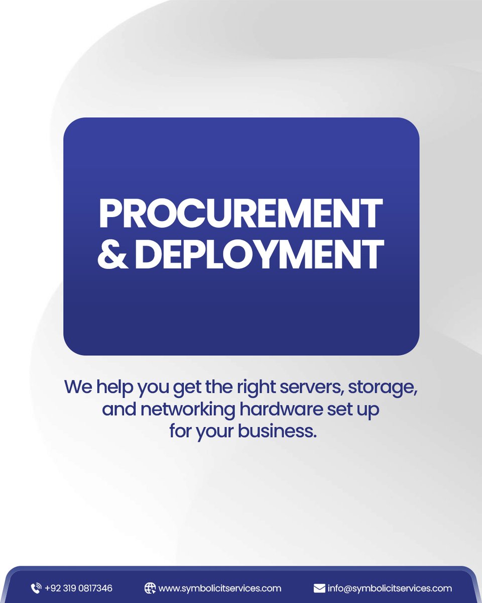 symbolic_it_svc's tweet image. Boost your business with reliable IT Hardware Solutions — from servers to lifecycle management. Symbolic IT Services is your trusted IT partner.
🌐 symbolicitservices.com | 📩 info@symbolicitservices.com
#ITSolutions #ITHardware #SymbolicIT #ITPartner #BusinessGrowth