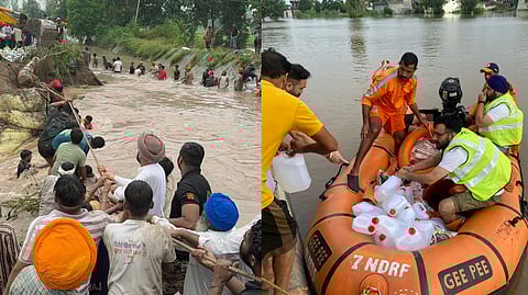 पंजाब बाढ़ में लोग डूब रहे हैं, लेकिन मोदी जी और पंजाब के CM फोटो खिंचवाने में बिज़ी हैं। जनता चाहती है नाव और रोटी, ये दे रहे हैं केवल बयानबाज़ी। सत्ता की राजनीति ने इंसानियत को बहा दिया।