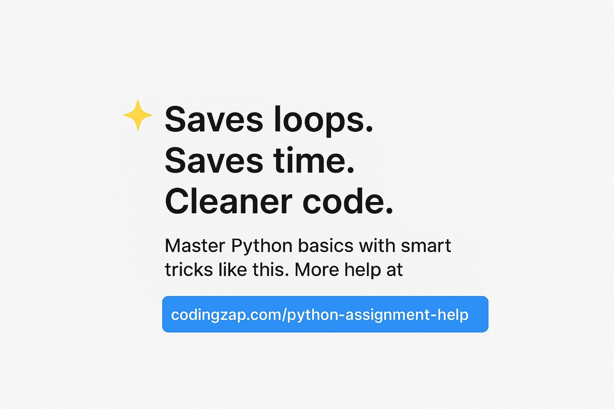 codingzaptech's tweet image. Python Tip:
Use zip() to combine lists in one line → cleaner, faster, smarter.
names = [&quot;Alex&quot;, &quot;Sam&quot;, &quot;Riya&quot;]
scores = [85, 90, 78]

for name, score in zip(names, scores):
print(f&quot;{name}: {score}&quot;)

What’s your favourite coding shortcut? 
#Python #CodingTips #DevelopersFoundry