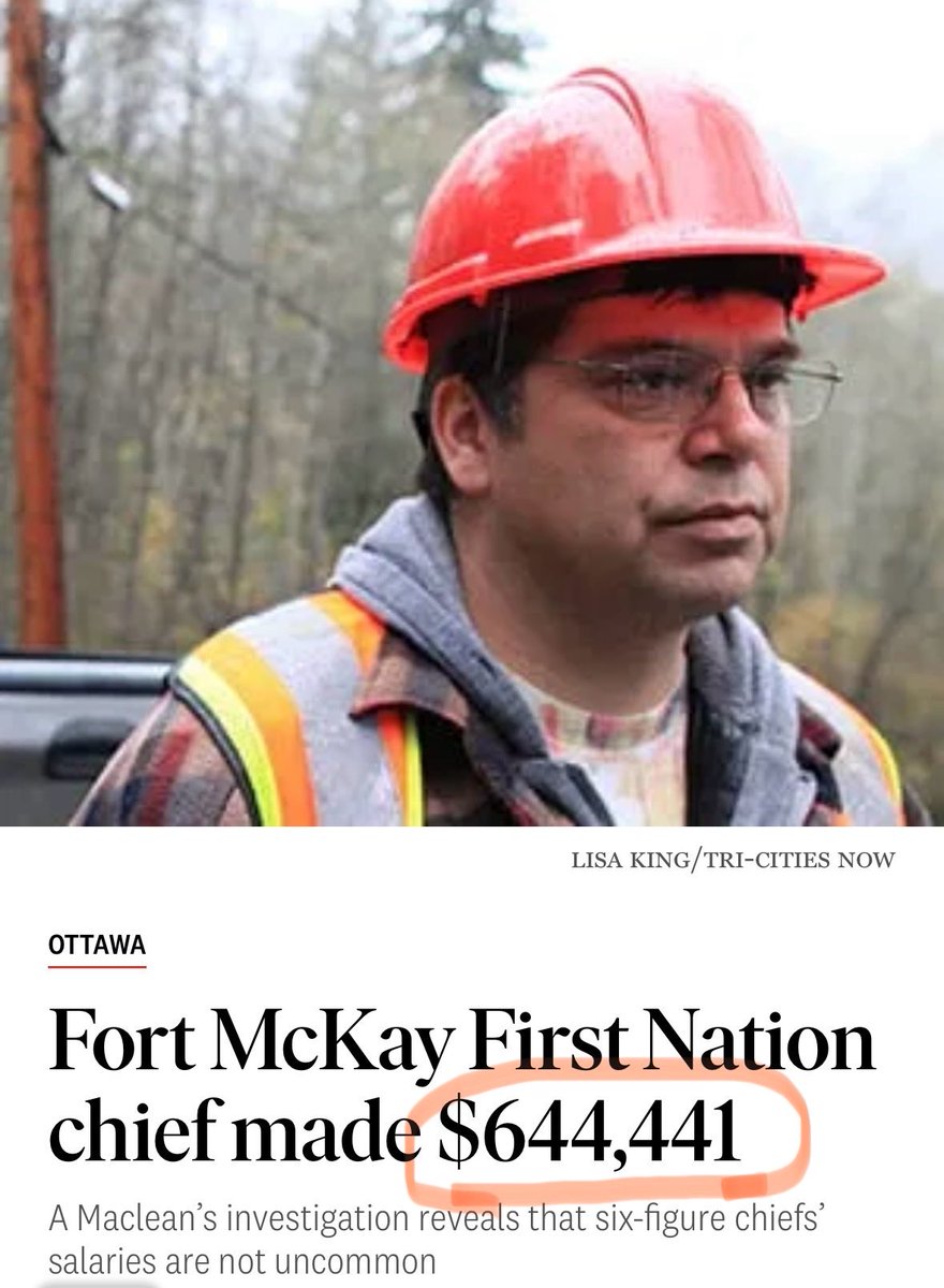Chief made $644,441 in 2014—all of it tax-free.

Since then he hides his salary. 

Time to wean Natives from the government nipple.