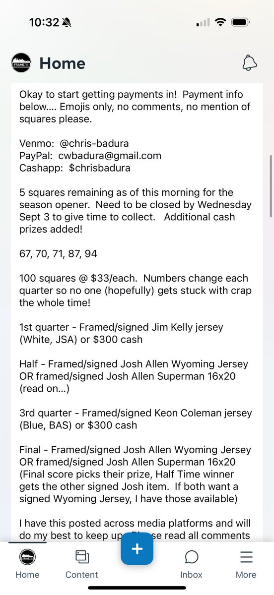 Frame_716's tweet image. 5 squares left, payments now accepted!