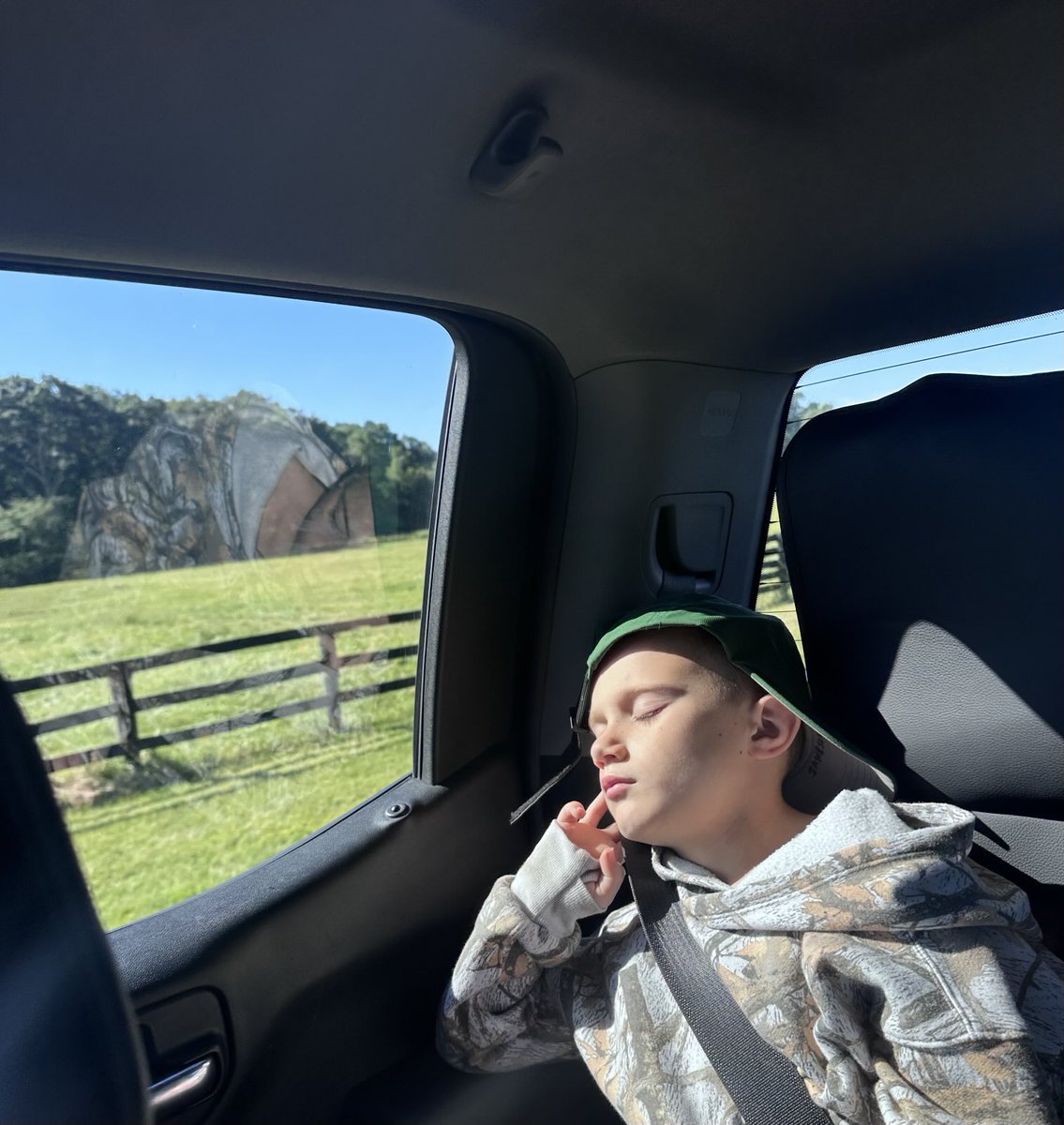 Must’ve been an early hard working morning at the hunting property.