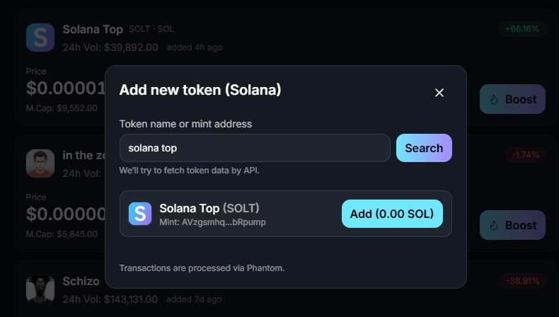 solanatop_com's tweet photo. 🚀 Get listed for FREE today on https://t.co/njiv4NprXn! 🎉

🔥 New tokens can join instantly with no cost – don’t miss out!

#Solana #SOL #SolanaTop #Crypto #Listing #SOLT $SOLT #Memecoin #SolanaMemeCoins #DeFi https://t.co/lZssC8kyns