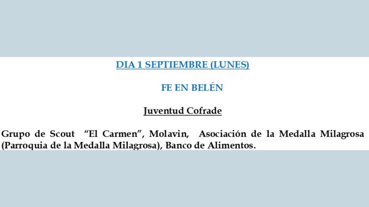 𝐋𝐞𝐦𝐚 𝐞 𝐈𝐧𝐭𝐞𝐧𝐜𝐢𝐨𝐧𝐞𝐬 𝐝𝐞𝐥 𝐓𝐞𝐫𝐜𝐞𝐫 𝐝𝐢𝐚 𝐝𝐞 𝐍𝐨𝐯𝐞𝐧𝐚