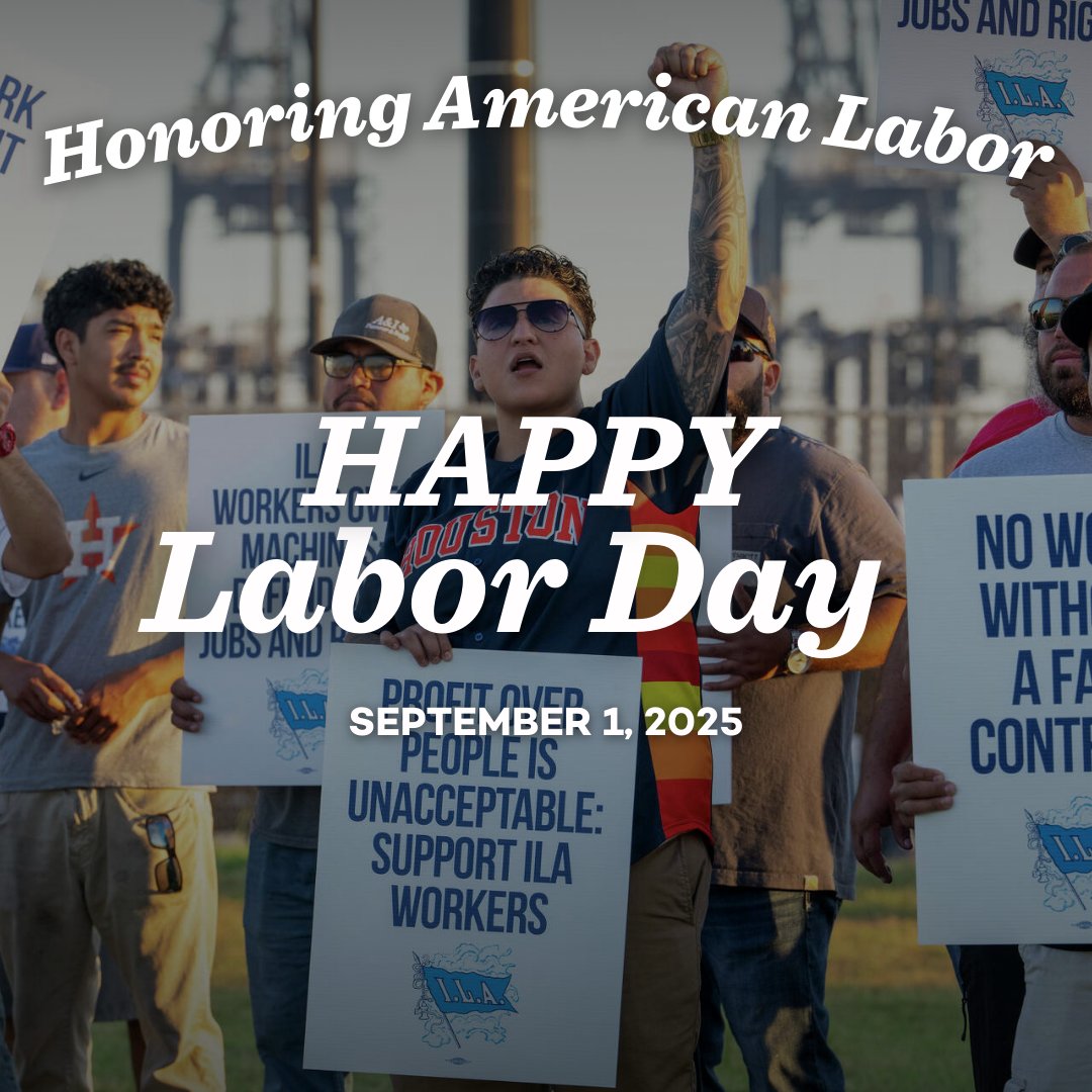 You didn’t get the weekend, 8-hour day, or child labor bans because corporations were generous—unions fought for them.

The working and middle class thrive when unions are strong.

That’s why the rich fight unionizing. America is strongest when labor is strong.