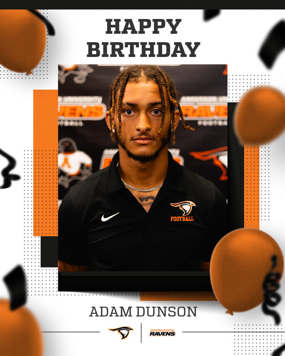 Join us in wishing a Happy Birthday to Senior Wide Receiver, Adam Dunson!🥳🎂🎉