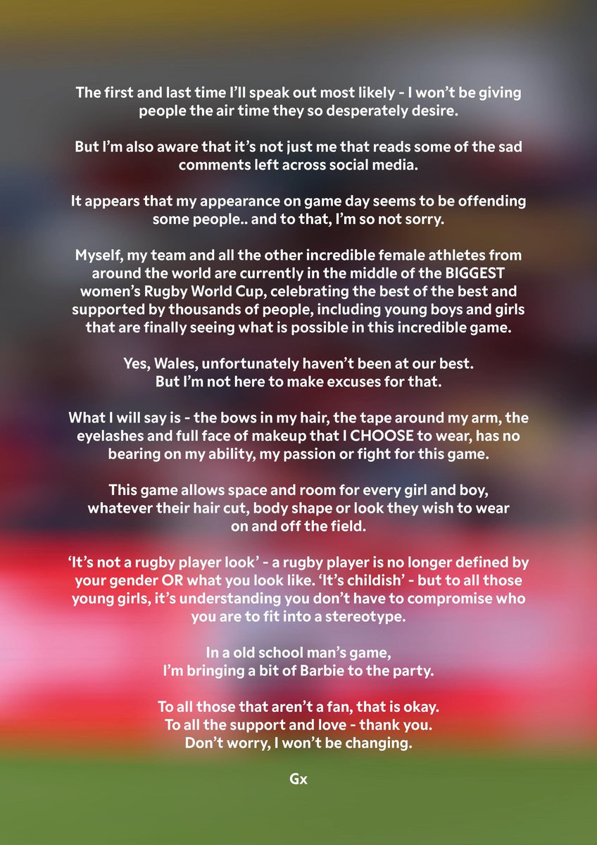 🎀 We stand with you G ❤️👊

#StrengthInBloom | #CymruAmByth