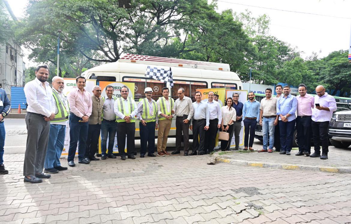 Today marked the start of ‘Pride Best Facility Awards’ Competition 2025! We're excited to announce that site &amp; labor camp visits are now underway. A huge thank you to the MCM members, the President and Vice President of CREDAI Pune for joining our flag-off session at the office.