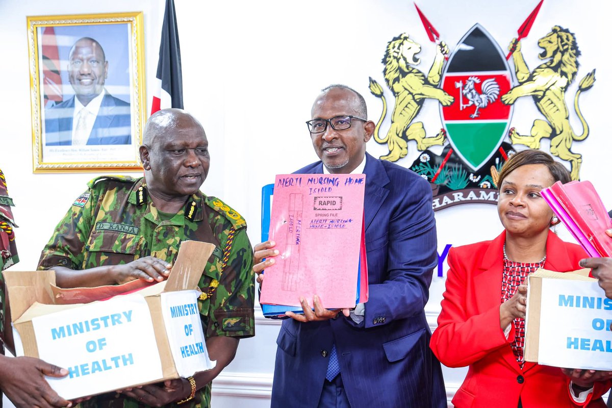 How ironic to say that <a href="/_shakenya/">Social Health Authority</a> has a "cutting edge AI powered fraud detection system." 

Then <a href="/HonAdenDuale/">Hon. Aden Duale, EGH</a>  proceeds to hands over voluminous paper files in pink folders. How about a Drive or a Flash Disc? So digital.