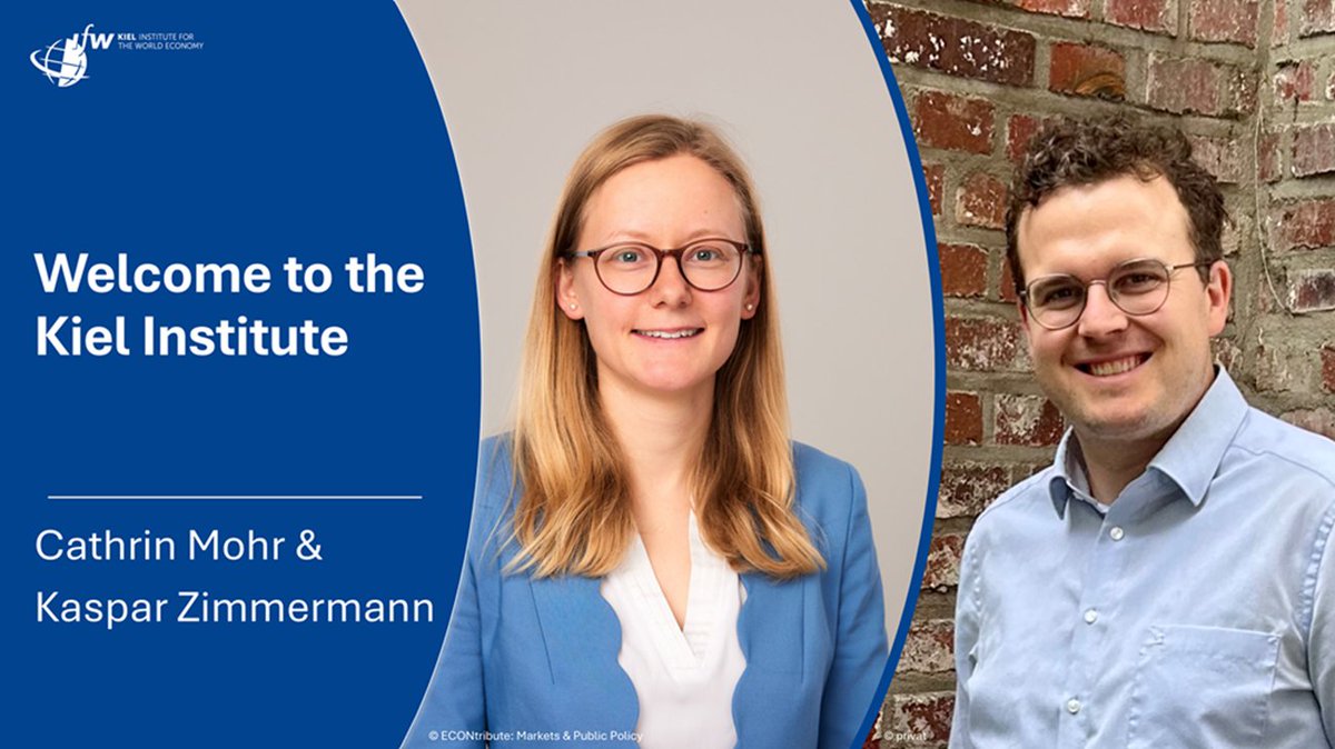 Excited to welcome two new professors today, both in cooperation with <a href="/unihh/">Universität Hamburg</a>! 
👉 Cathrin Mohr working on geoeconomics &amp; political economy
👉 Kaspar Zimmermann focusing on firms, finance &amp; the macroeconomy

Welcome to the team! 👋We are looking forward to their contributions and