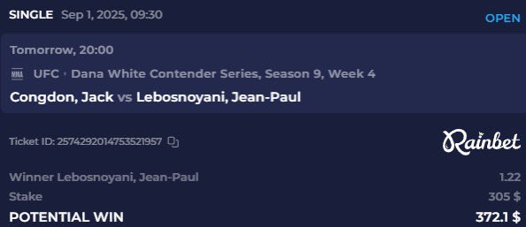 Lebosnoyani is the easiest money on DWCS this week

His opponent might as well be a random bum off the street like Islam or Belal