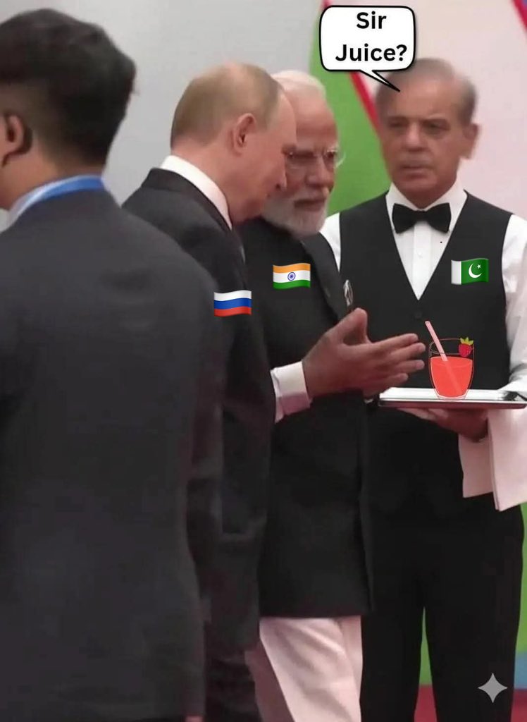 Now who did this?🤣
🇮🇳🤝🇷🇺 #SCOSummit2025 #SCOSummit #IndiaRussia