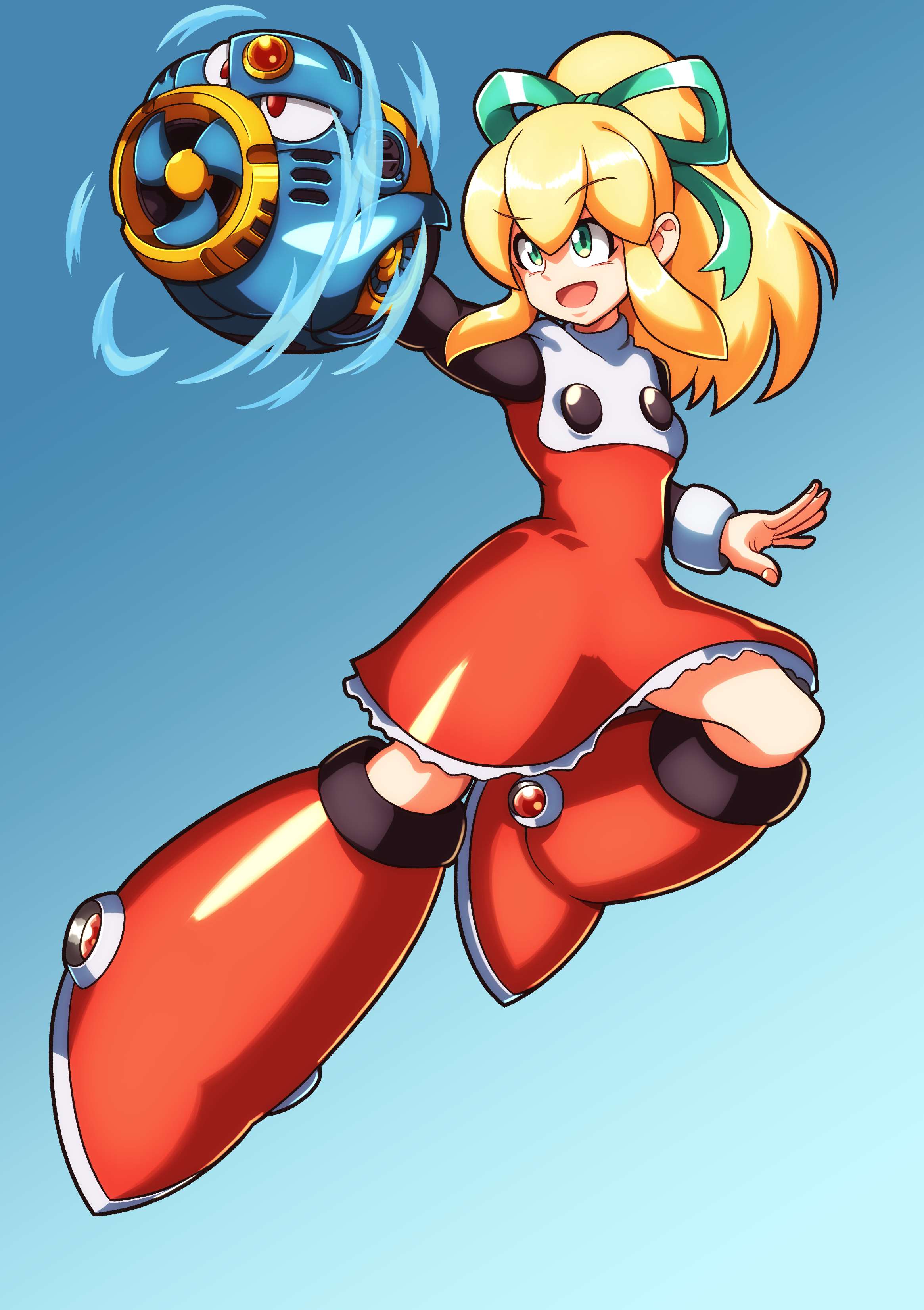 ロックマン ROLL-CHAN ROMHACK] Roll-chan 2 + Sliding and Charged Shot | ロール