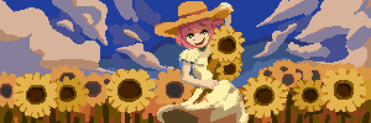sunflower field #pixelart
