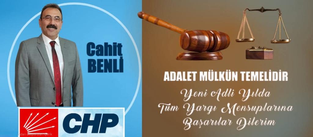 Hukukun üstünlüğüne halkımızın inandığı, 
insan onurunun ve haklarının korunduğu, 
bir adli yıl olması dileğimle 
tüm yargı üyelerine başarılı bir dönem dilerim.