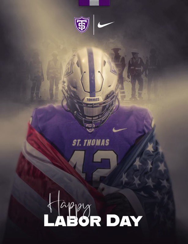 St. Thomas Football (@ust_football) on Twitter photo Happy #LaborDay2025 πΊπΈ
Grateful for the opportunity to work!
#Passion26 β’ <a href="/UofStThomasMN/">University of St. Thomas</a> π£βͺοΈβ«οΈ Happy #LaborDay2025 πΊπΈ
Grateful for the opportunity to work!
#Passion26 β’ <a href="/UofStThomasMN/">University of St. Thomas</a> π£βͺοΈβ«οΈ