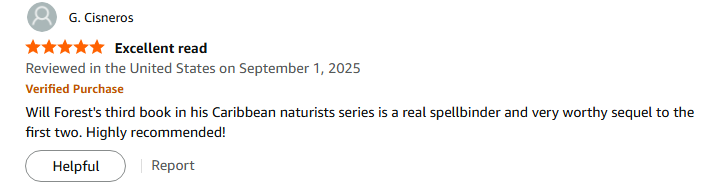 ⭐️⭐️⭐️⭐️⭐️
Thank you to G. Cisneros for a great review of Seeds of Stone! For independent authors, strong reviews are a massive boon for helping spread the word. Much appreciated, ¡muchísimas gracias!🙏📚
#naturistfiction
author.to/NudeScribeBooks 
🌴🦜🥥🏴‍☠️🐚🌺⚓️