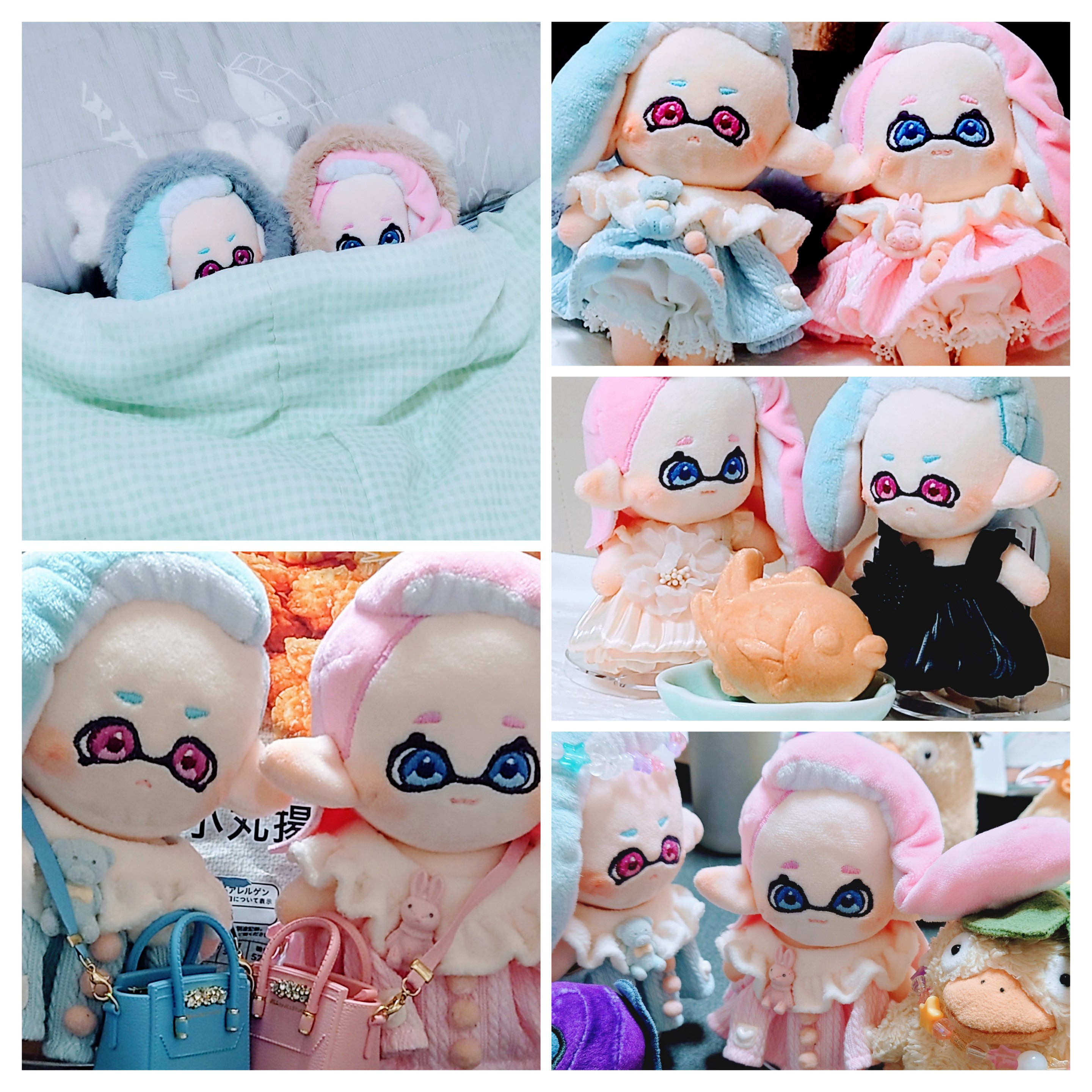 あたたかくなる あたなる アニカフェ ちいぬい ぬいぐるみ 藍月すりっぷ ちいかわ てんし♡あくま ぬいぐるみS（だてんしなハチワレ