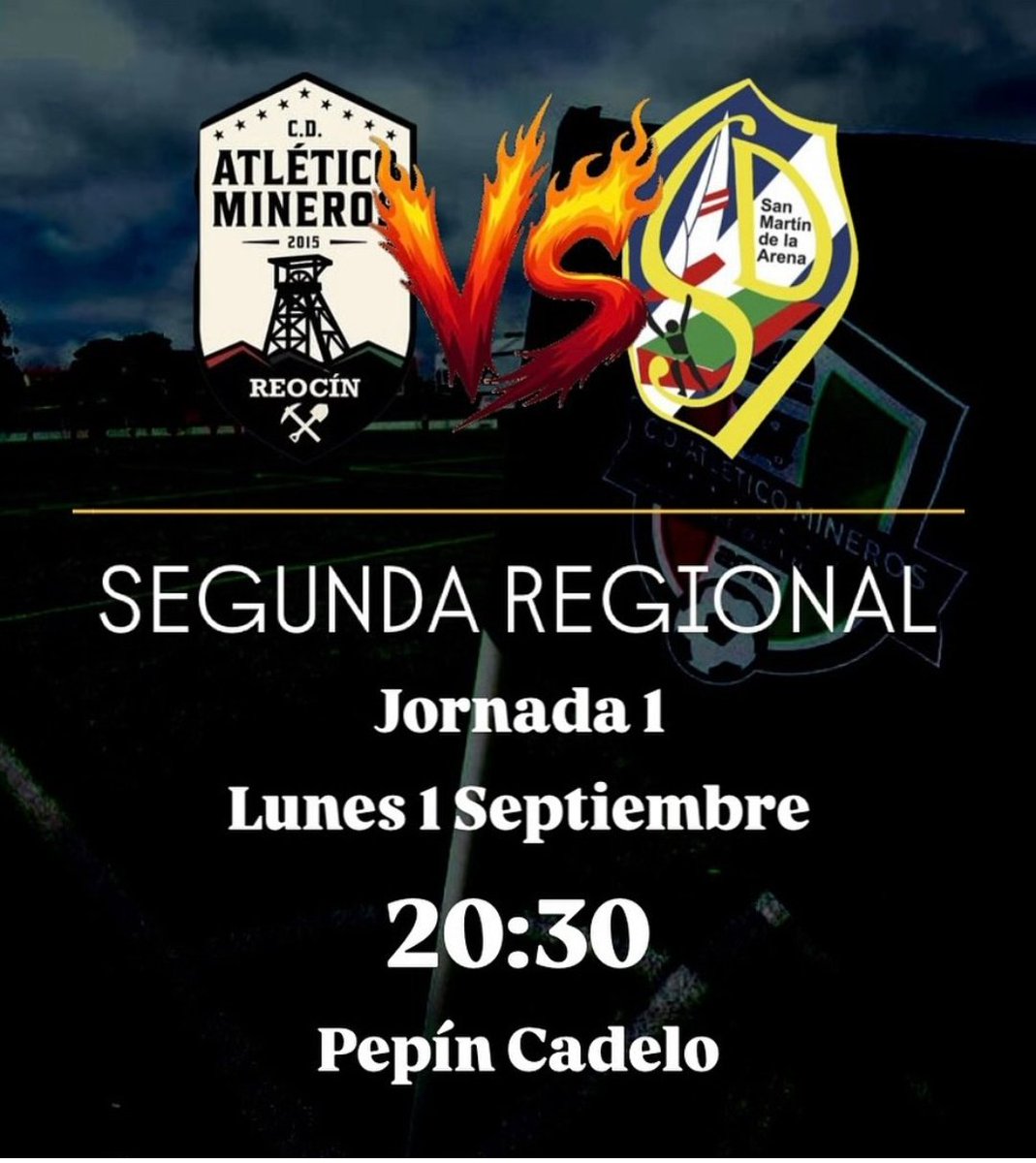 Hoy comienza la temporada nuestro filial en Segunda Regional.

📅 Jornada 1
🆚 San Martín B
⏱️ 20:30
🏟️ Pepín Cadelo