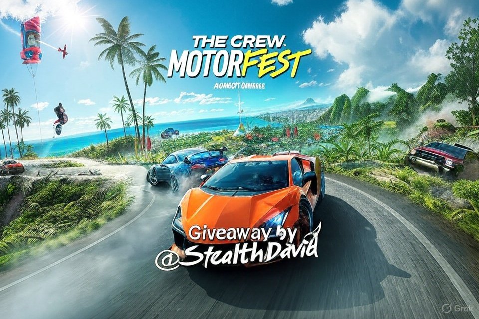 Stealth David (@stealthdavid) on Twitter photo 🎮🚗 GIVEAWAY ALERT! Win The Crew Motorfest on PC (Ubisoft Connect)! 🏁
To enter:
1️⃣ Like & RT 2️⃣ Follow <a href="/StealthDavid/">Stealth David</a> (Optional) Tag a friend + use #CrewMotorfestGiveaway for an extra entry! 🎉 Ends 15/9/25. Rev up for the ultimate car festival! 🏎️💨 #TheCrewMotorfest 🎮🚗 GIVEAWAY ALERT! Win The Crew Motorfest on PC (Ubisoft Connect)! 🏁
To enter:
1️⃣ Like & RT 2️⃣ Follow <a href="/StealthDavid/">Stealth David</a> (Optional) Tag a friend + use #CrewMotorfestGiveaway for an extra entry! 🎉 Ends 15/9/25. Rev up for the ultimate car festival! 🏎️💨 #TheCrewMotorfest
