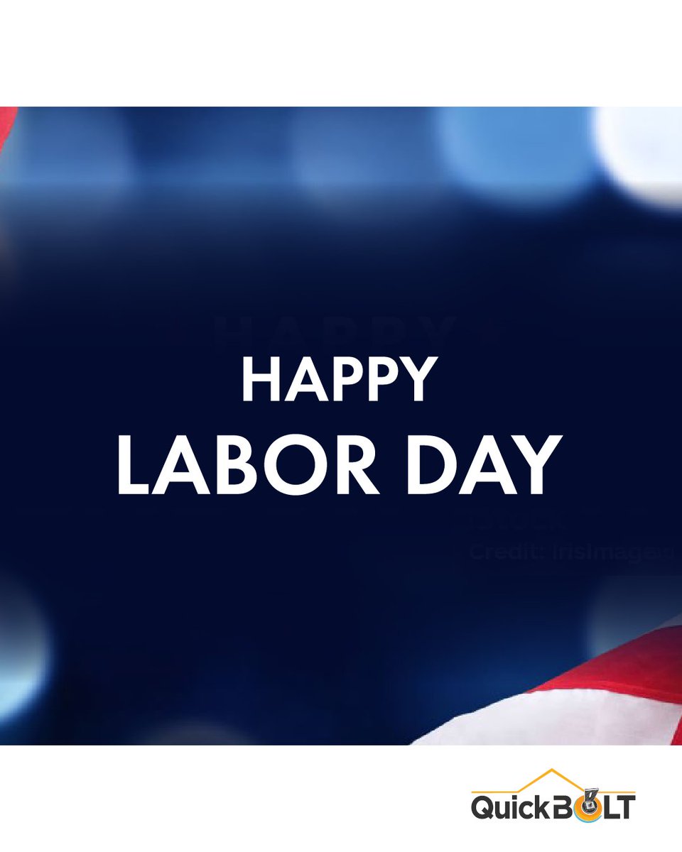 QuickBOLT is closed today and will reopen tomorrow, ready to support your next solar install with quick, reliable mounting solutions. Enjoy the holiday and thank you to all the hardworking pros out there! #LaborDay #QuickBOLT