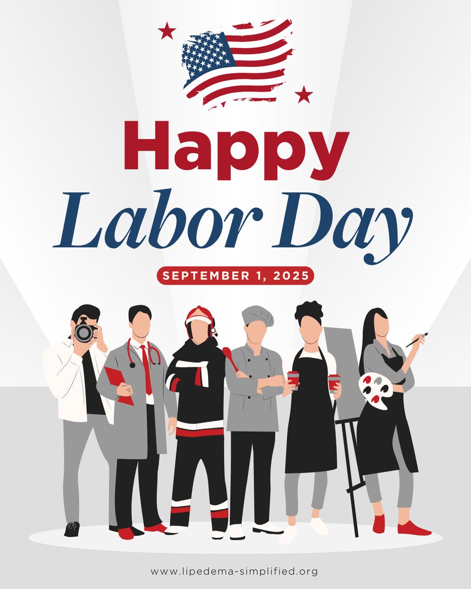 On #LaborDay, we honor the unseen work of living with lipedema &amp; lymphedema. Join our Heart to Heart Lipedema Congress Sept 26–28, 2025, for expert knowledge, real solutions &amp; community support. Register now: bit.ly/lipedema-event