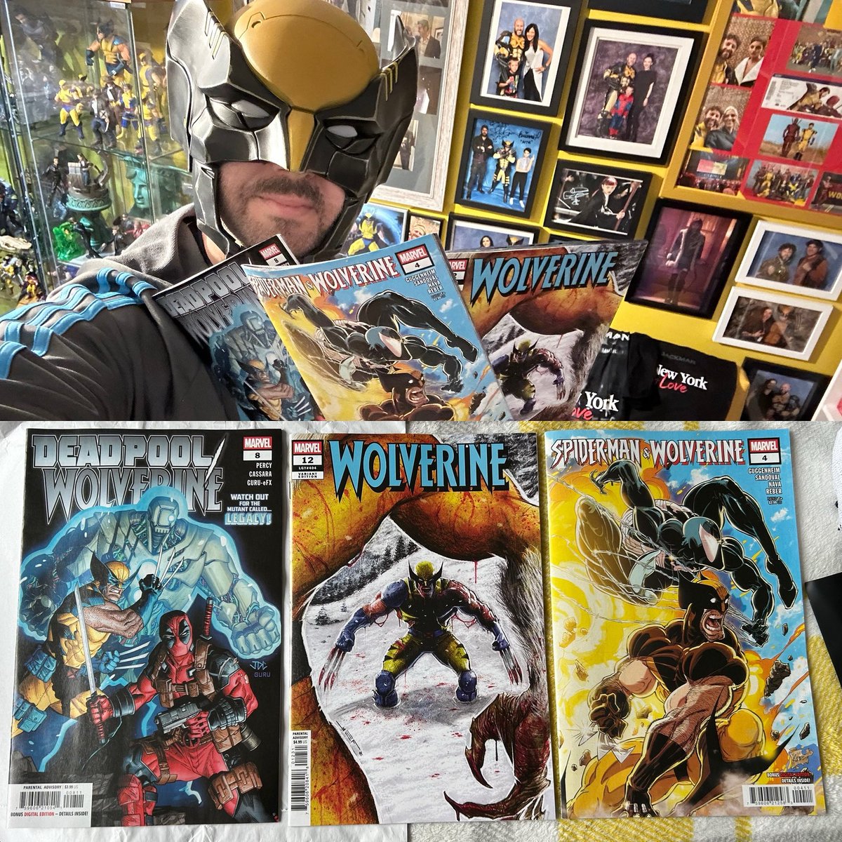 WolverSteve's tweet photo. This weeks comic book haul 

#ComicBooks #Wolverine #MarvelComics #Wolversteve #WadeWilson #LFG #MarvelComics #DeadpoolAndWolverine #SlashEmUp #SpiderMan #SpidermanAndWolverine https://t.co/63II16gkzc