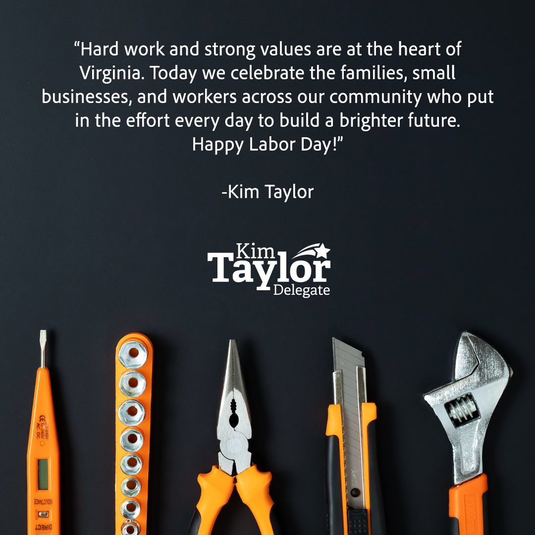 KimTaylor_VA's tweet image. Happy Labor Day!
