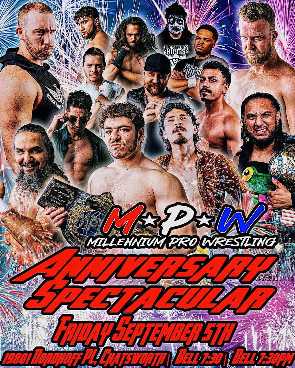 This Friday! Our big one! 
MPW: Anniversary Spectacular!