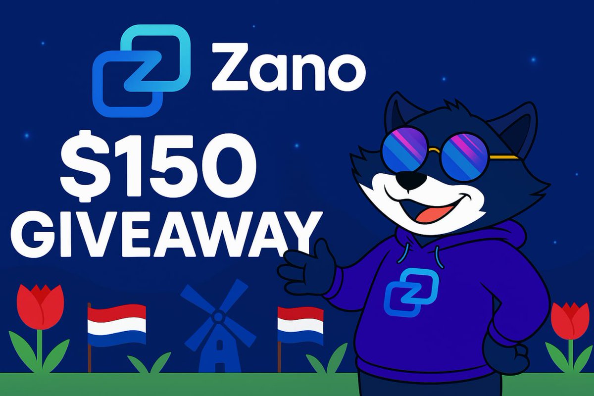 $ZANO keeps expanding! 🌍 

Now also represented by a Dutch community! 🇳🇱

Because of this we are celebrating with a GIVEAWAY! 

How to join 👇

✅ Follow <a href="/ZanoNederland/">Zano NL</a>
✅ Join our Telegram: t.me/Zano_Dutch
✅ Comment your $ZANO alias

3 Winners → $50 in $ZANO each