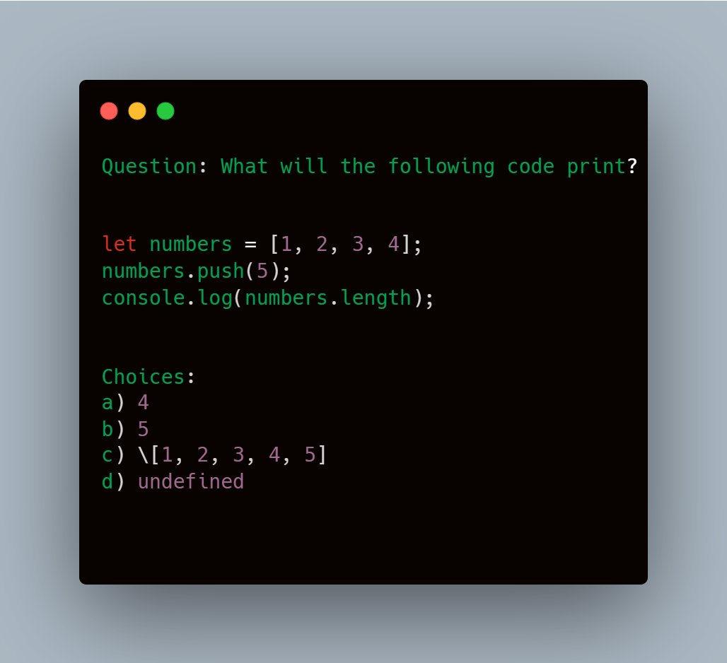 e_opore's tweet image. JavaScript Quiz