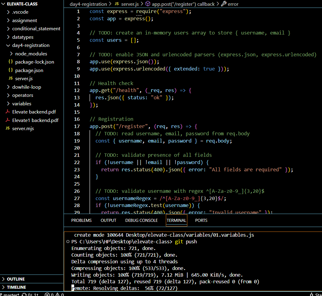 Amazirostanley's tweet image. Today on elevate 1.0 with @Spentacademy I practice the last class on Javascript nodejs created and testing endpoints with postman tool. Thanks to this great man @emmanuel_mechie #100devs #100DaysOfCode #100daysofnode
