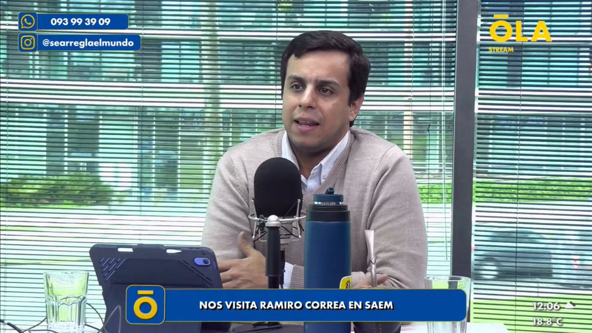 CED Uruguay (@ced_uy) on Twitter photo 🎙️¡Ahora!
<a href="/RamiroCorrGon/">Ramiro Correa</a>, economista jefe de CED, analiza los principales lineamientos de la Ley de Presupuesto Nacional en <a href="/SeArreglaMundo/">Se arregla el mundo</a> por <a href="/Oceano939/">Océano</a> 🎙️¡Ahora!
<a href="/RamiroCorrGon/">Ramiro Correa</a>, economista jefe de CED, analiza los principales lineamientos de la Ley de Presupuesto Nacional en <a href="/SeArreglaMundo/">Se arregla el mundo</a> por <a href="/Oceano939/">Océano</a>