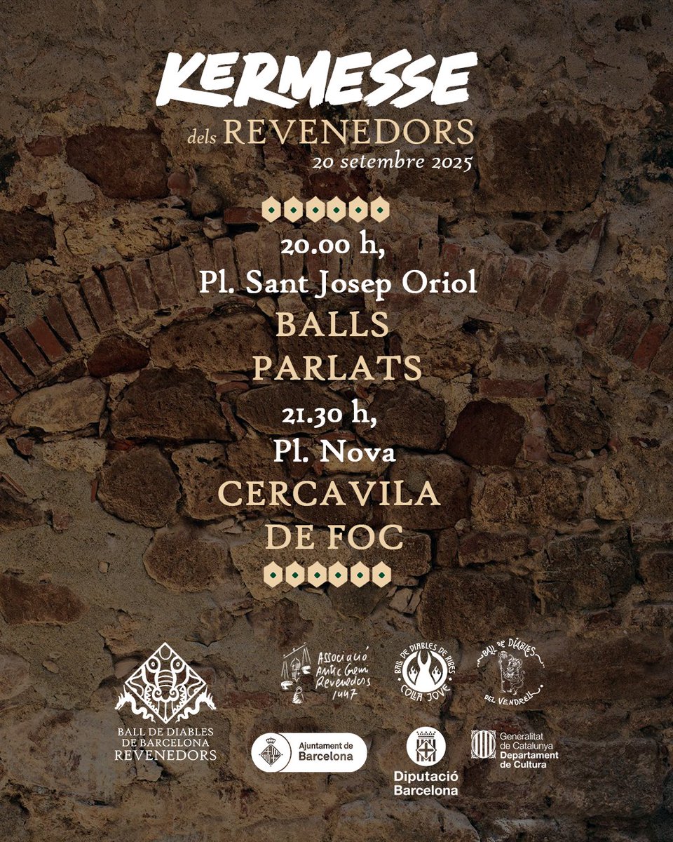 Ball de Diables de Barcelona - Revenedors (@balldiablesbcn) on Twitter photo 🎨 L’autora del cartell és la <a href="/NuriaFortunyArt/">Nuria Fortuny</a>
Un any després de la presentació en societat del ball…
💥 Ara és l’hora Revenedors!
#SomBDBR #BalldeDiables #DiablesBarcelona #Revenedors #Barcelona #LaMercè 🎨 L’autora del cartell és la <a href="/NuriaFortunyArt/">Nuria Fortuny</a>
Un any després de la presentació en societat del ball…
💥 Ara és l’hora Revenedors!
#SomBDBR #BalldeDiables #DiablesBarcelona #Revenedors #Barcelona #LaMercè