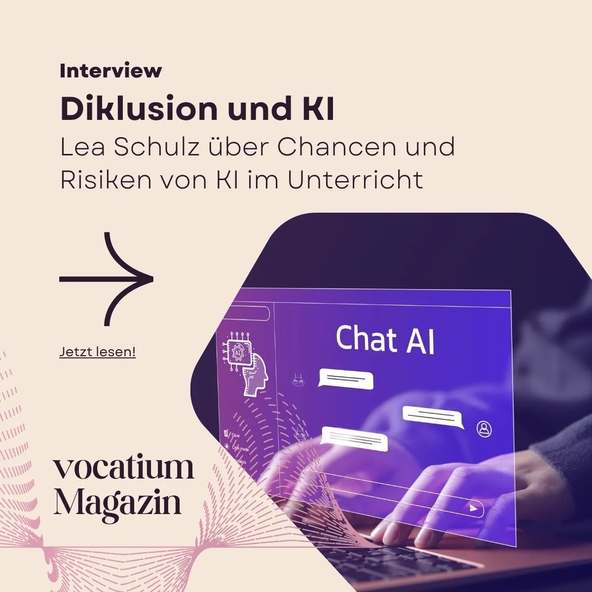 KI im Unterricht: Chance und Risiko zugleich.

Im Interview mit dem vocatium Magazin erkläre ich, warum wir KI diklusiv gestalten müssen – digital &amp; inklusiv 🌈

👉 zum Interview: vocatium.de/magazin/info/i…

#Diklusion #Inklusion #KI #Bildung