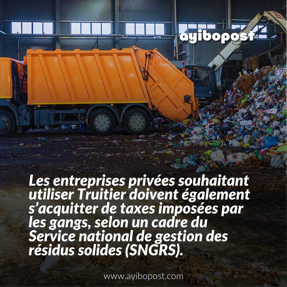 Ayibopost's tweet image. Les entreprises privées souhaitant utiliser Truitier doivent également s’acquitter de taxes imposées par les gangs, selon un cadre du Service national de gestion des résidus solides (SNGRS).

« Parfois, [les gangs] vont jusqu’à s’emparer de nos camions en les confisquant aux…