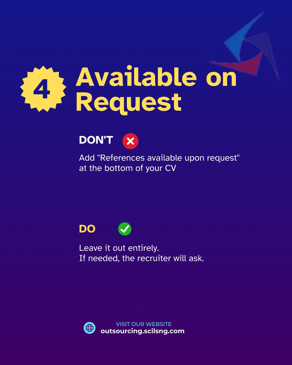 scilsmanagement's tweet image. Don’t wait until you need a CV to fix it. Stay prepared. Stay ahead.
SCILS Outsourcing Services got you covered.
Visit bit.ly/SCILSCareer
OR Send a WhatsApp us via +2348105426284 or +2348105443207
#CVWriting #ResumeWriting #LinkedInOptimization #CareerGrowth…