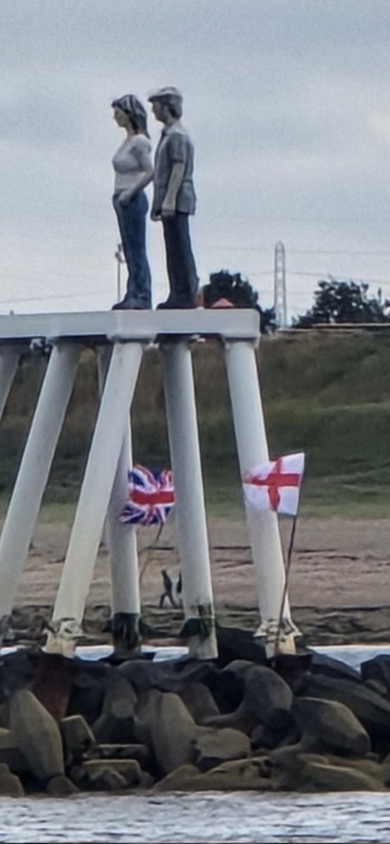 A few flags around the North East. I think George Stephenson would approve the 1st one.